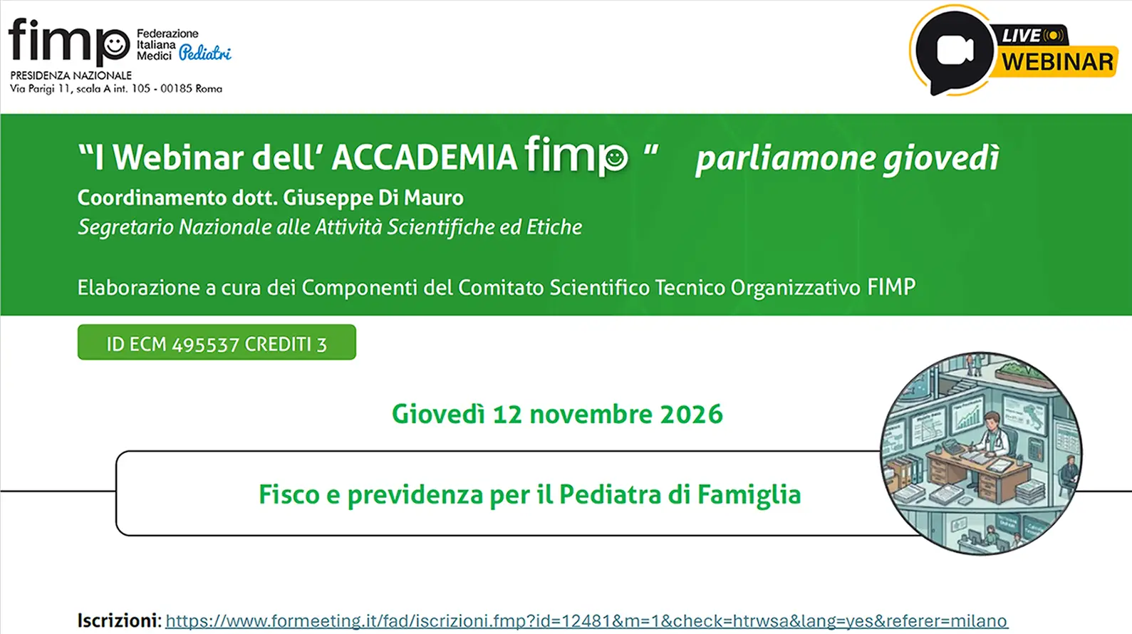Fisco e previdenza per il Pediatra di Famiglia Fisco e previdenza per il Pediatra di Famiglia
