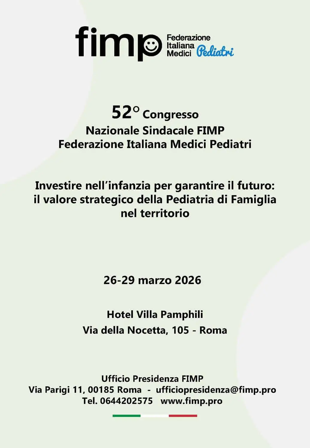52° Congresso Nazionale Sindacale FIMP 52° Congresso Nazionale Sindacale FIMP